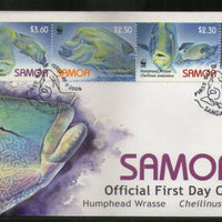 Samoa 2006 WWF Humphead Wrasse Fish Marine Life Animal Sc 1092 Sheetlet FDC # 208