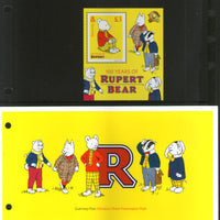 Guernsey 2020 Rupert Bear Cartoon Animation M/s Presentation Pack MNH # 246