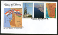 Namibie 1994 Incorporation des drapeaux de Walvis Bay Carte Poisson FDC # FDC27