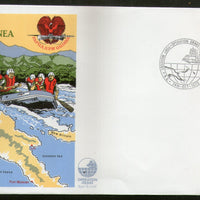 Papua New Guinea 1979 Operation Drake Round the World Boat IYC Map FDC # FDC3