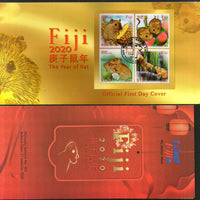 Fiji 2020 Chinese New Year of the Rat Festival 4v FDC # 93