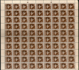 India 1962-65 3p Map WMK Ashokan Military O/P Vietnam Phila M101 Full Sheet of 90 MNH # 125