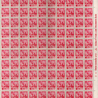 India 1982 6th Def. Series 35p Family Planning WMK To Left Phila D123 Full Sheet of 100 MNH # 129