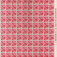 India 1982 6th Def. Series 35p Family Planning WMK upright Phila D123 Full Sheet of 100 MNH # 22