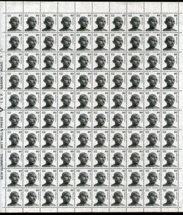 India 1988 60p Mahatma Gandhi WMK- To Left Phila D143 Full Sheet of 100 MNH # 13