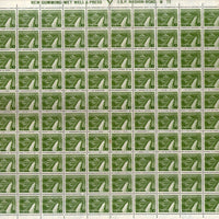India 1981 6th Def. Series 10p Irrigation WMK To Left Phila-D117 Full Sheet of 100 MNH # 15