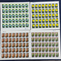 India 1982 Himalayan Flower Phila 890-93 Set of 4 Full Sheet of 40 Stamps MNH # 163