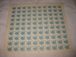 India 1982 6th Def. Series - 5p Fish LITHO WMK Up Right 1v  Phila-D115/SG938 Full Sheet of 100 MNH