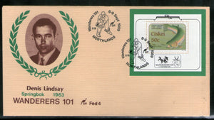 South Africa 1989 Cricket Legends - Denis Thomson Lindsay Special Cover RARE # 608