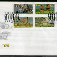 South Africa 1992 Cricket Sports 6v FDC # 657