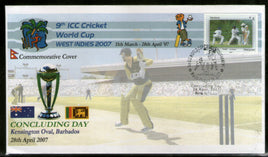Nepal 2007 ICC Cricket World cup Concluding Day Special Cover # 658