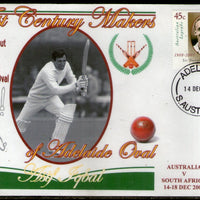 Australia 2001 Cricket Test Century Makers of Adelaide Oval – Asif Iqbal of Pakistan Special Cover # 665