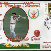 Australia 2001 Cricket Test Century Makers of Adelaide Oval – Mohsin Khan of Pakistan Special Cover # 673