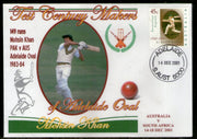 Australia 2001 Cricket Test Century Makers of Adelaide Oval – Mohsin Khan of Pakistan Special Cover # 673