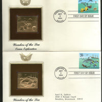 USA 1994 Wonders Of The Sea Marinlife Coral Gold Replicas Cover Sc 2863-66 # 146 - Phil India Stamps