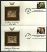 USA 1999 Music Series Singer Broadway Songwriters Gold Replicas Cover Sc 3345-50 # 171 - Phil India Stamps