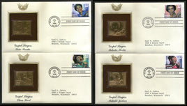 USA 1998 Music Series Gospel Singers Jackson Gold Replicas Cover Sc 3216-19 # 172 - Phil India Stamps