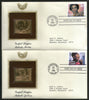 USA 1998 Music Series Gospel Singers Jackson Gold Replicas Cover Sc 3216-19 # 172 - Phil India Stamps