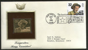 USA 1996 Music Series Songwriters Hoagy Carmichael Gold Replicas Cover Sc 3103 # 174 - Phil India Stamps