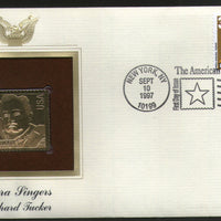 USA 1997 Music Series Opera Singer Richard Tucker Gold Replicas Cover Sc 3155 # 185 - Phil India Stamps