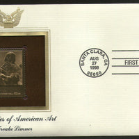 USA 1998 Painting by The Freake Limner Art Gold Replicas Cover Sc 3236b # 196 - Phil India Stamps