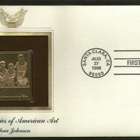 USA 1998 Painting by Joshua Johnson Art Gold Replicas Cover Sc 3236h # 204