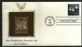 USA 1998 Painting by Joshua Johnson Art Gold Replicas Cover Sc 3236h # 204