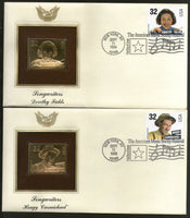 USA 1996 Music Musician Johnny Mercer Harold Arlen Hoagy Carmichael Derothy Field Gold Replica Cover # 208