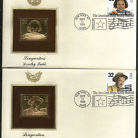 USA 1996 Music Musician Johnny Mercer Harold Arlen Hoagy Carmichael Derothy Field Gold Replica Cover # 208