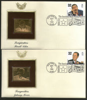 USA 1996 Music Musician Johnny Mercer Harold Arlen Hoagy Carmichael Derothy Field Gold Replica Cover # 208
