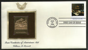 USA 1998 Painting by William Harnett Art Gold Replicas Cover Sc 3236i # 221 - Phil India Stamps