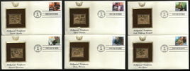 USA 1999 Music Series Hollywood Composers Gold Replicas Cover Sc 3339-44 # 232 - Phil India Stamps