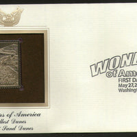 USA 2006 Great Sand Dunes Wonders of America Gold Replicas Cover Sc 4037 # 251 - Phil India Stamps