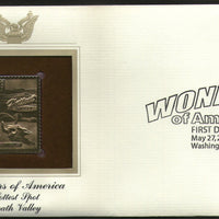 USA 2006 Death Valley hottest spot Wonders of America Gold Replicas Cover # 277 - Phil India Stamps
