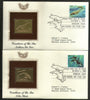 USA 1990 Creature of Sea Marine Life Fish Whale Gold Replicas Cover Set of 4 # 27