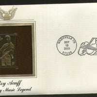 USA 2003 Roy Acuff County Music Artist Legend Gold Replicas Cover Sc 3812 # 290 - Phil India Stamps