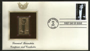 USA 2001 Leonard Bernstein Music Conductor Gold Replicas Cover Sc 3521 # 311 - Phil India Stamps