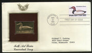 USA 1985 Folk Art Series Canvasback Decy Bird Gold Replica Cover Sc 2140 # 066 - Phil India Stamps