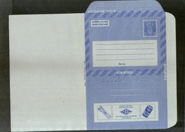 India 1976 20p Ashokan Inland Letter Card with GEEP Torch Cells Advertisement ILC MINT # 24