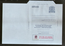 India 1997 1.50Rs Ship Inland Letter Card with All Human Rights for All Advertisement ILC MINT # 484