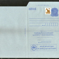 India 2000 2Rs Peacock Inland Letter Card with Census Advertisement ILC MINT # 581