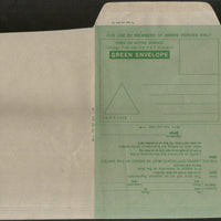 India 1953 Green Envelope Force Letter Card 56 APO Jain MLS-8 MINT # 858