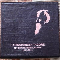 India 2011 Rs. 5 Rabindranath Tagore 150 Birth Anni. Commemorative UNC Coin Box