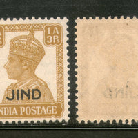 India Jind State KG VI 1An3ps Postage Stamp SG 141 / Sc 169 MNH - Phil India Stamps