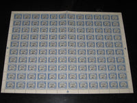 India Jaipur State 1An King Man Singh Postage SG 60 / Sc 37A Full Sheet of 120 Stamps Cat £2160 MNH - Phil India Stamps