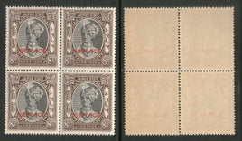 India Jaipur State 8As King Man Singh Service SG O29 / Sc O28 Cat. £20 BLK/4 MNH - Phil India Stamps