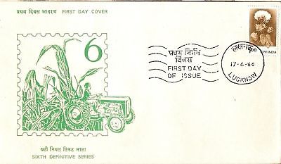 India 1980 100p Cotton 6th Definiti. Phila-D125 FDC