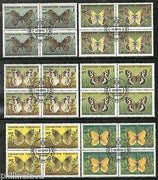 Uzbekistan 1995 Butterfly Moth Papillon Insect Sc 81-85 6v set BLK/4 Cancelled # 5350B