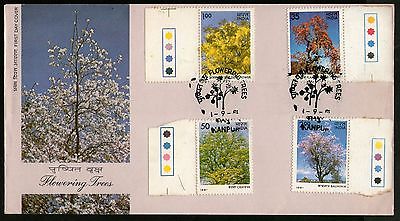 India 1981 Indian Flowering Trees Flora Traffic Light Phila-864a FDC # 6560