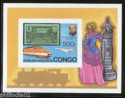 Congo 1979 Sir Rowland Hill Death Centenary Sc 503 MNH Imperforated M/s Locomoti